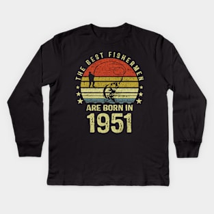 The Best fishermen 1951 Kids Long Sleeve T-Shirt